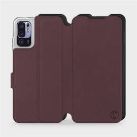 Phone Case Xiaomi Redmi Note 10 5G - Design Burgundy with Black