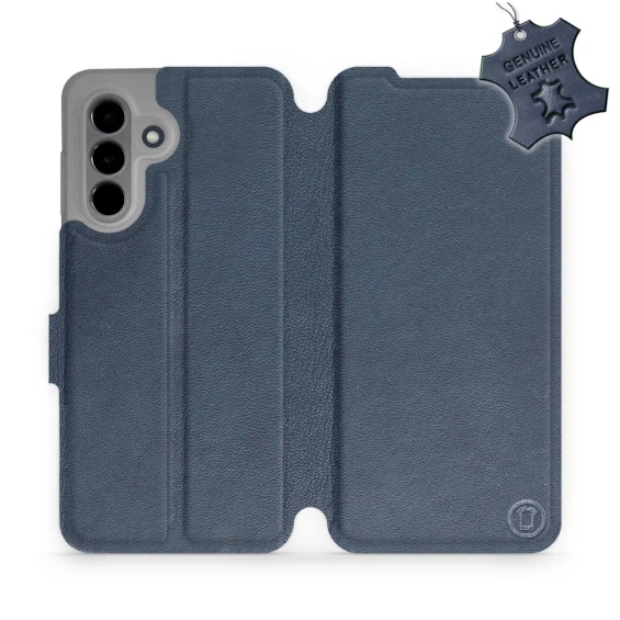 Phone Case Samsung Galaxy A36 5G - Design Blue Leather