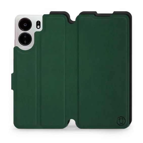 Etui Soft Touch do Xiaomi POCO C65 - wzór Miejska zieleń z czernią