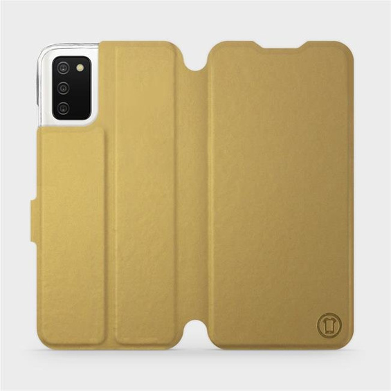 Etui do Samsung Galaxy A02S - wzór Gold&Orange