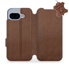Phone Case Google Pixel 9A - Design Brown Leather