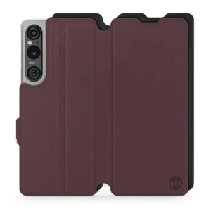 Phone Case Sony Xperia 1 V - Design Burgundy with Black