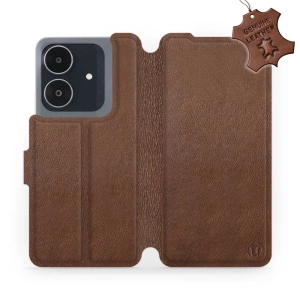Phone Case Realme Note 60 - Design Brown Leather