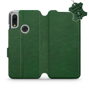 Phone Case Xiaomi Redmi 7 - Design Green Leather