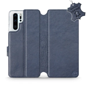 Phone Case Huawei P30 Pro - Design Blue Leather