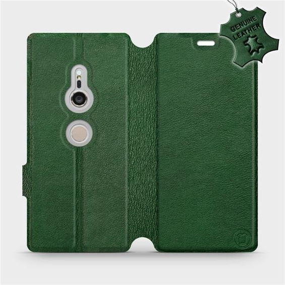 Phone Case Sony Xperia XZ2 - Design Green Leather