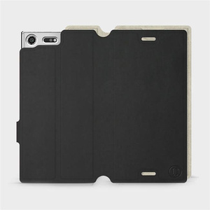 Phone Case Sony Xperia XZ Premium - Design Black with Platinum