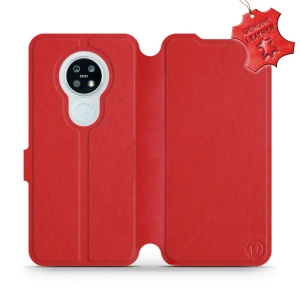 Phone Case Nokia 6.2 - Design Red Leather
