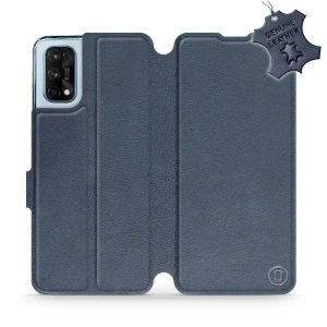 Phone Case Realme 7 Pro - Design Blue Leather