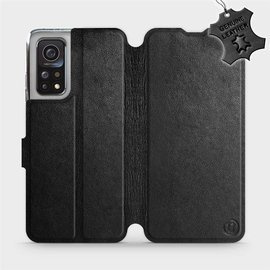 Etui ze skóry naturalnej do Xiaomi MI 10T Pro - wzór Black Leather