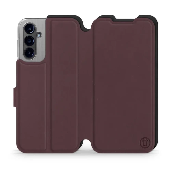 Etui Soft Touch do Samsung Galaxy A14 4G - wzór Matowy burgund z czernią