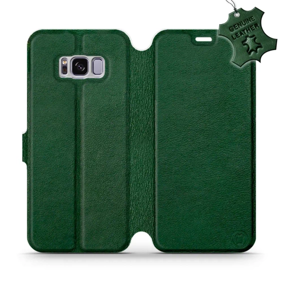 Hülle für Samsung Galaxy S8 Plus - Farbe Green Leather