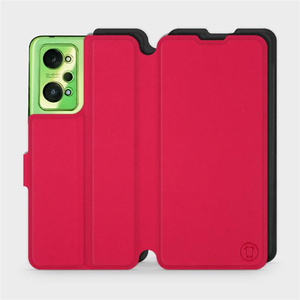 Etui Soft Touch do Realme GT Neo 2 - wzór Żywa czerwień z czernią