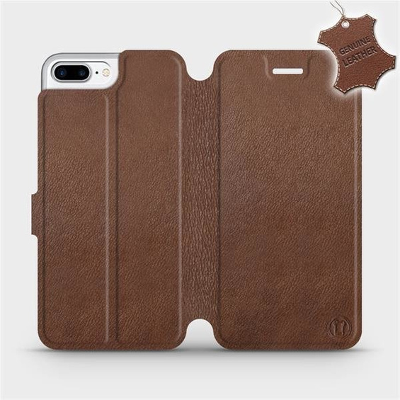 Phone Case Apple iPhone 7 Plus - Design Brown Leather