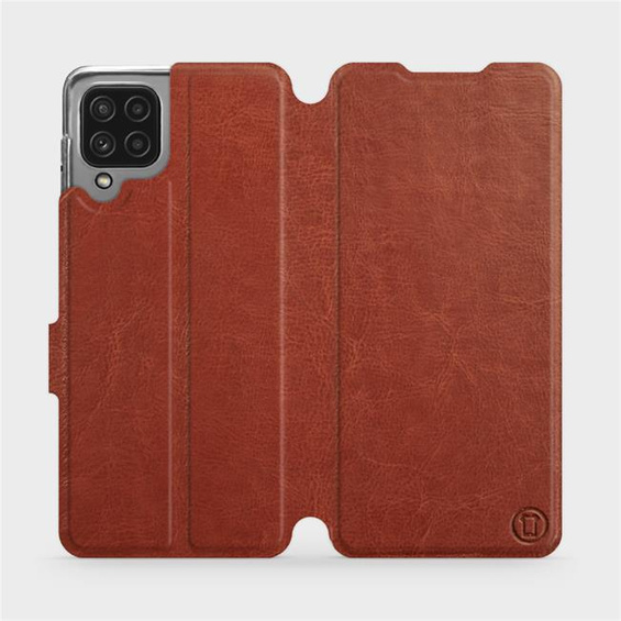 Phone Case Samsung Galaxy M32 4G - Design Brown&Gray