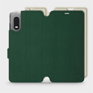 Etui Soft Touch do Samsung Galaxy Xcover PRO - wzór Miejska zieleń z platyną