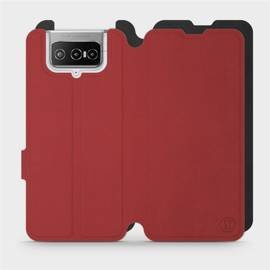 Phone Case Asus Zenfone 7 ZS670KS - Design Dark Red with Black