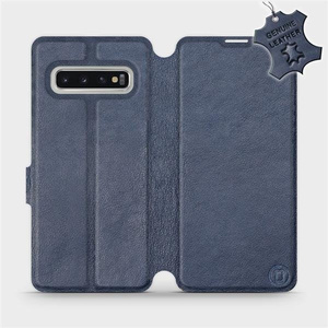 Phone Case Samsung Galaxy S10 - Design Blue Leather