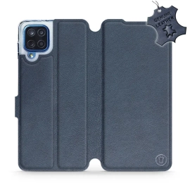 Phone Case Samsung Galaxy M12 - Design Blue Leather