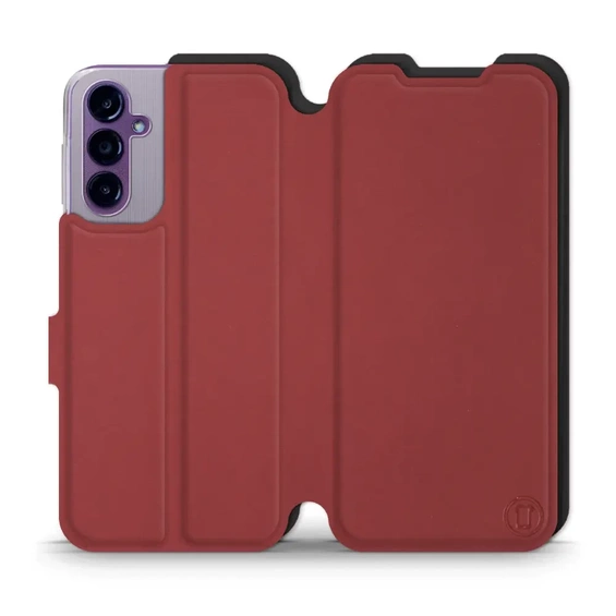 Etui Soft Touch do Samsung Galaxy A14 5G - wzór Zachodząca czerwień z czernią