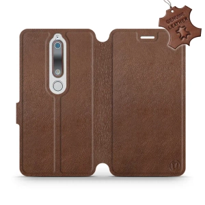 Phone Case Nokia 6.1 - Design Brown Leather