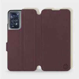 Phone Case Xiaomi Redmi Note 11 Pro 5G - Design Burgundy with Platinum