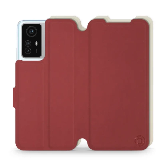 Phone Case Xiaomi Redmi Note 12S - Design Dark Red with Platinum