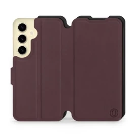 Phone Case Samsung Galaxy S24 - Design Burgundy with Black