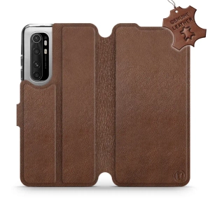 Phone Case Xiaomi Mi Note 10 Lite - Design Brown Leather