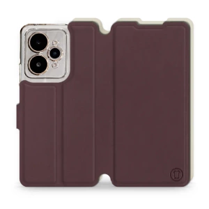 Phone Case Realme 15 5G - Design Burgundy with Platinum