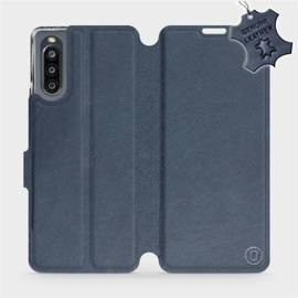 Phone Case Sony Xperia 10 IV - Design Blue Leather