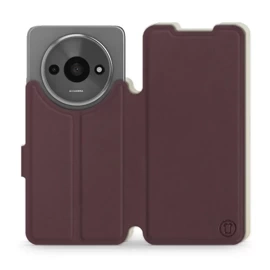 Phone Case Xiaomi Redmi A3 - Design Burgundy with Platinum