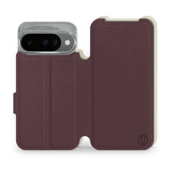 Phone Case Google Pixel 10 - Design Burgundy with Platinum