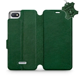 Phone Case Xiaomi Redmi 6A - Design Green Leather
