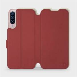 Phone Case HTC Desire 22 Pro - Design Dark Red with Platinum