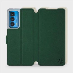 Phone Case Motorola Edge 20 Pro - Design Green with Platinum