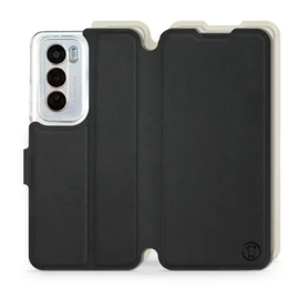 Phone Case OPPO Reno 12 5G - Design Black with Platinum