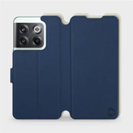 Hülle für OnePlus 10T - Farbe Marineblau mit Platin