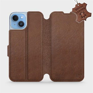 Phone Case Apple iPhone 14 - Design Brown Leather