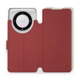 Phone Case Huawei Honor Magic5 Lite 5G - Design Dark Red with Platinum