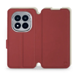 Phone Case Xiaomi Redmi Note 15 Pro 5G - Design Dark Red with Platinum