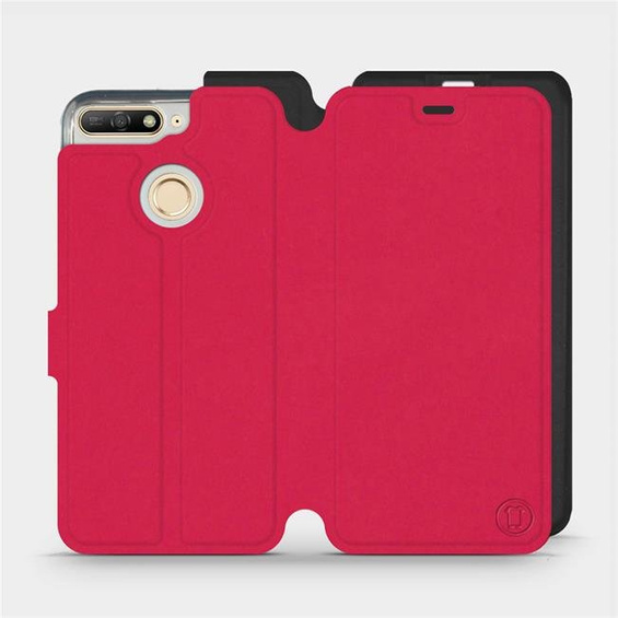 Phone Case Huawei Y6 Prime 2018 - Design Red with Black