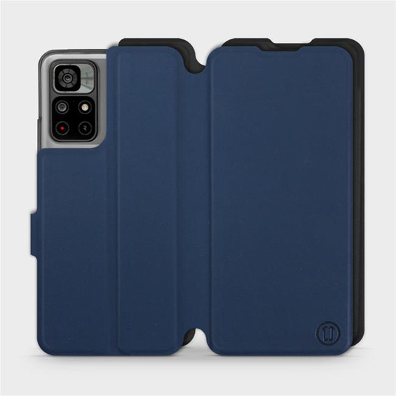 Etui Soft Touch do Xiaomi Redmi Note 11 - wzór Głęboki granat z czernią