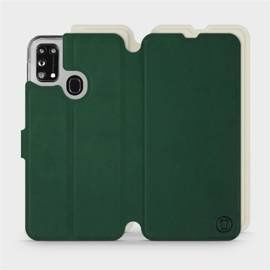 Phone Case Samsung Galaxy M31 - Design Green with Platinum
