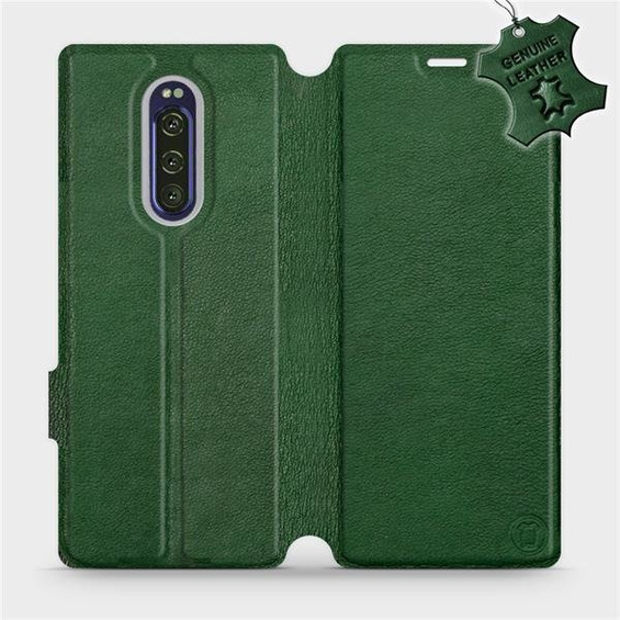 Phone Case Sony Xperia 1 - Design Green Leather