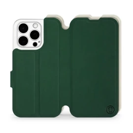 Phone Case Apple iPhone 15 Pro - Design Green with Platinum