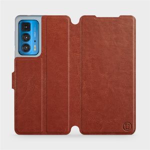 Etui do Motorola Edge 20 Pro - wzór Brown&Orange