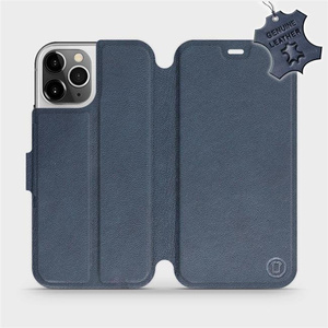 Phone Case Apple iPhone 12 Pro - Design Blue Leather