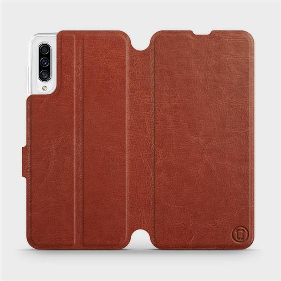 Phone Case Samsung Galaxy A30s - Design Brown&Orange