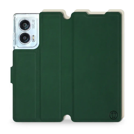 Phone Case Motorola Edge 50 Fusion - Design Green with Platinum